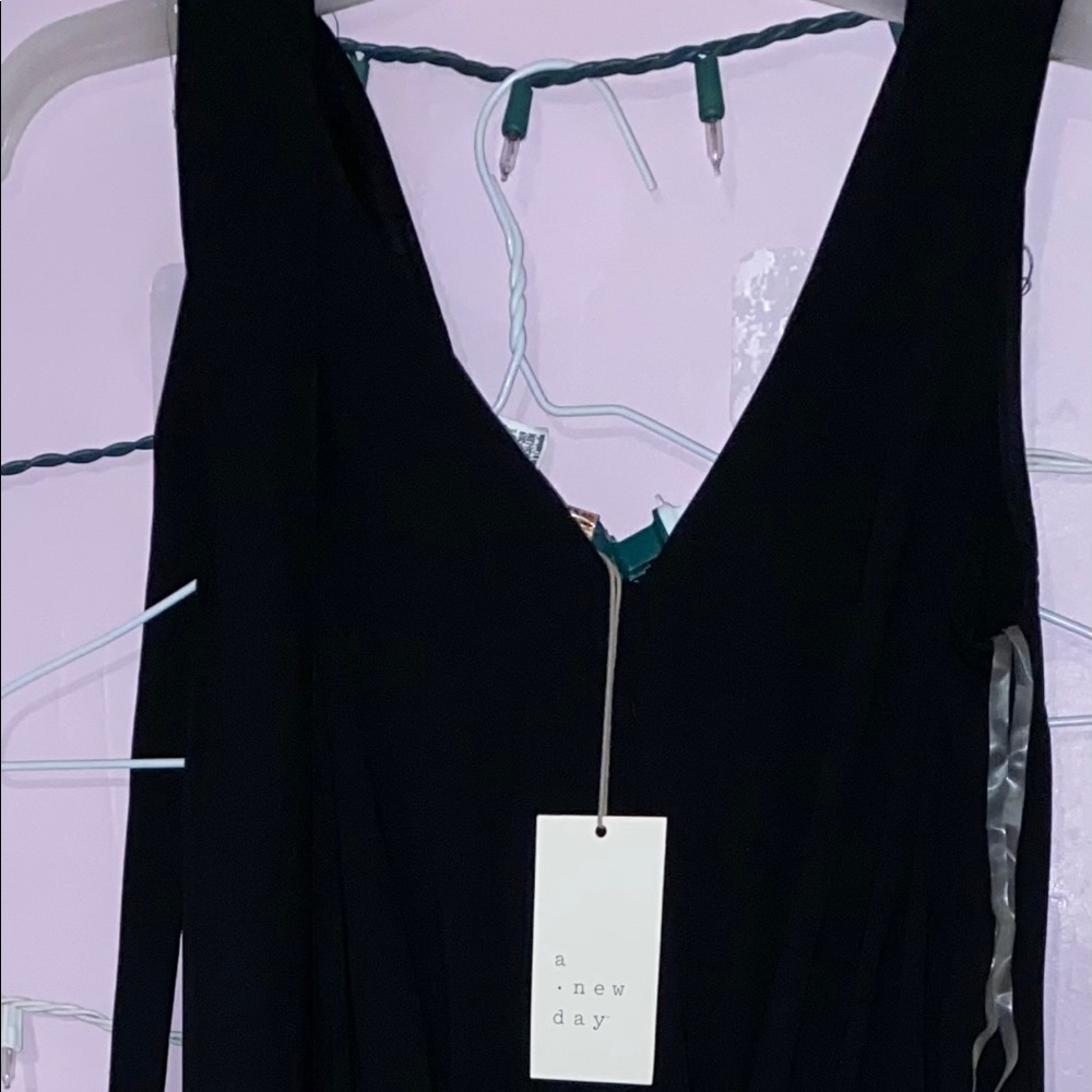 a black jumpsuit